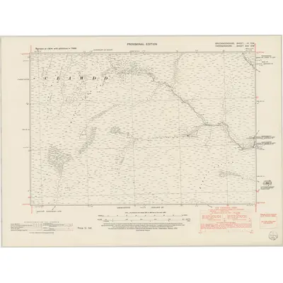 1948 Map of Brecknockshire III.SW, 1953 Print