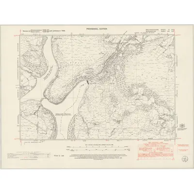 1948 Map of Brecknockshire IV.NE, 1953 Print