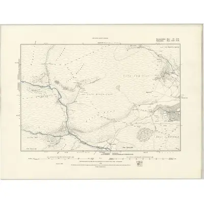 1886 Map of Brecknockshire IV.NW, 1888 Print