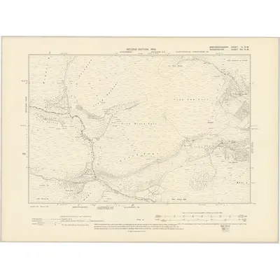 1903 Map of Brecknockshire IV.NW, 1905 Print