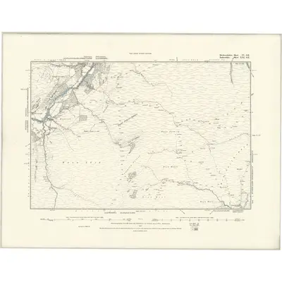 1886 Map of Brecknockshire IV.SE, 1888 Print