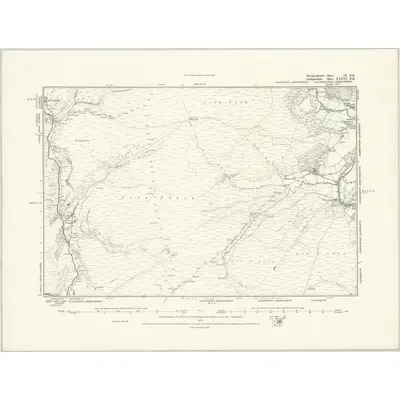 1885 Map of Brecknockshire IX.NE, 1888 Print