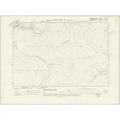 1904 Map of Brecknockshire IX.SE, 1937 Print