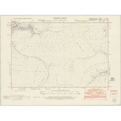 1948 Map of Brecknockshire IX.SE, 1953 Print