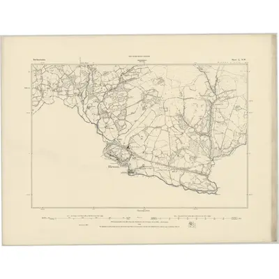 1884 Map of Brecknockshire L.NW