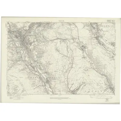 1914 Map of Brecknockshire LI, 1922 Print