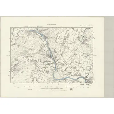 1888 Map of Brecknockshire V.NW
