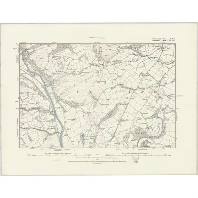 1887 Map of Brecknockshire V.SE, 1888 Print