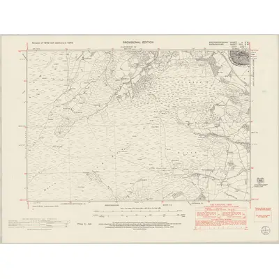 1948 Map of Brecknockshire V.SW, 1953 Print
