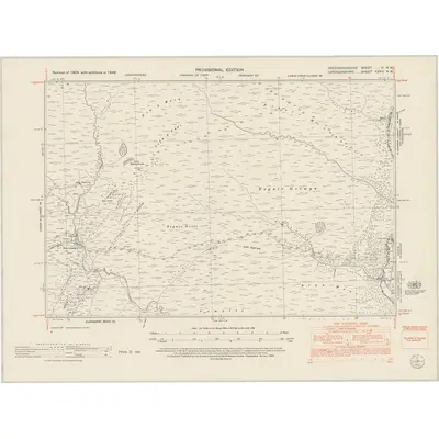 1948 Map of Brecknockshire VI.NW, 1953 Print