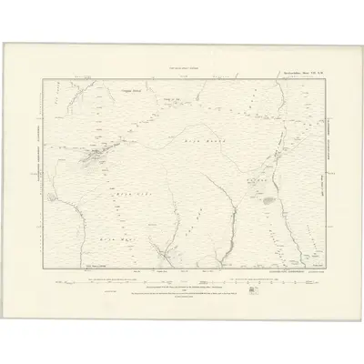 1887 Map of Brecknockshire VII.NW, 1888 Print