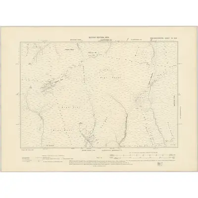 1903 Map of Brecknockshire VII.NW, 1905 Print