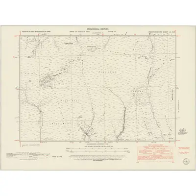 1948 Map of Brecknockshire VII.NW, 1953 Print