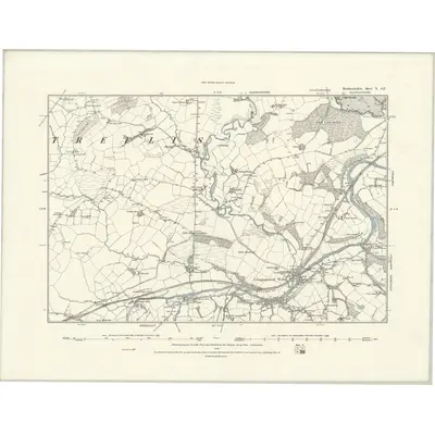 1887 Map of Brecknockshire X.SE, 1888 Print