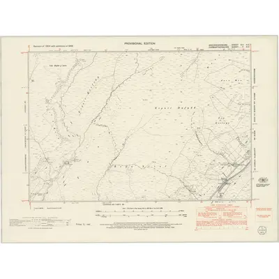 1948 Map of Brecknockshire XIII.NE, 1953 Print