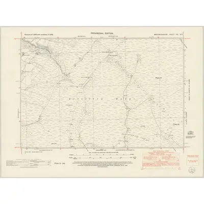 1948 Map of Brecknockshire XIV.SE, 1952 Print