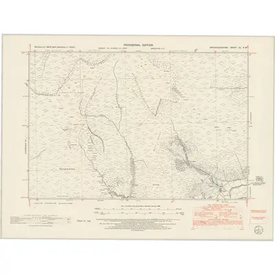 1948 Map of Brecknockshire XL.NW, 1953 Print