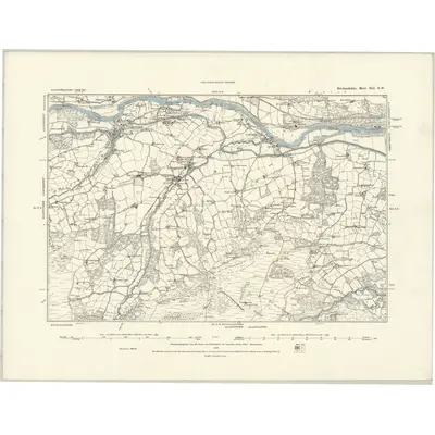1879 Map of Brecknockshire XLI.NW, 1888 Print
