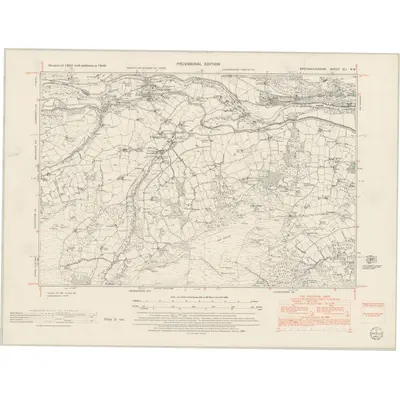 1948 Map of Brecknockshire XLI.NW, 1953 Print