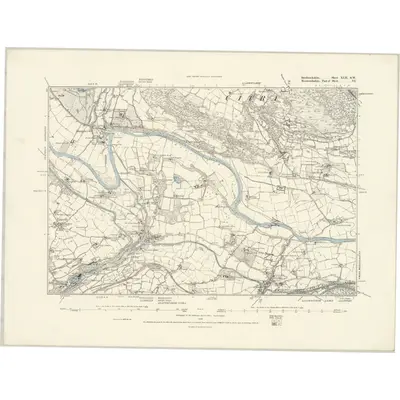 1879 Map of Brecknockshire XLII.SW, 1888 Print
