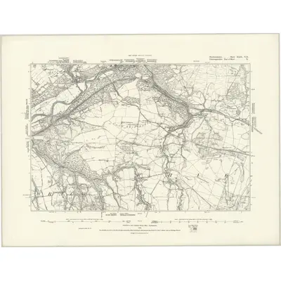 1875 Map of Brecknockshire XLIX.NE, 1888 Print