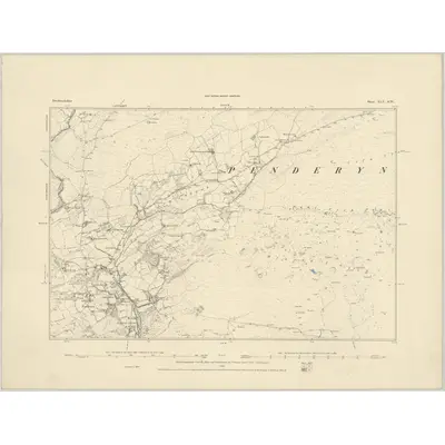 1884 Map of Brecknockshire XLV.SW