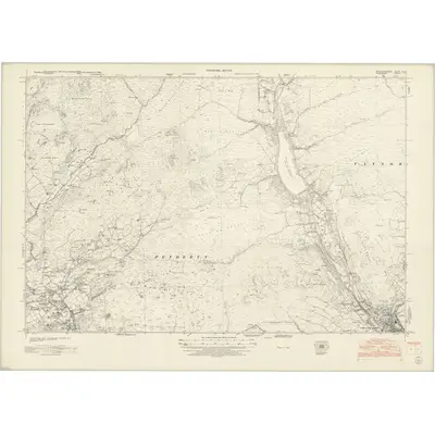 1948 Map of Brecknockshire XLV, 1952 Print