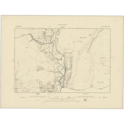 1885 Map of Brecknockshire XLVI.NW