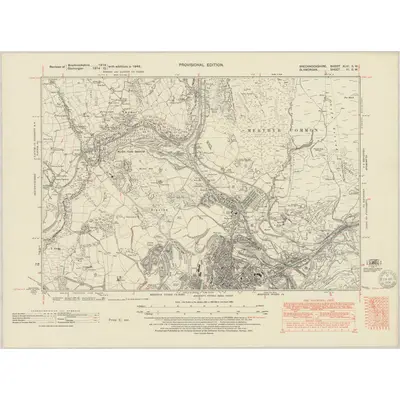 1948 Map of Brecknockshire XLVI.SW, 1951 Print