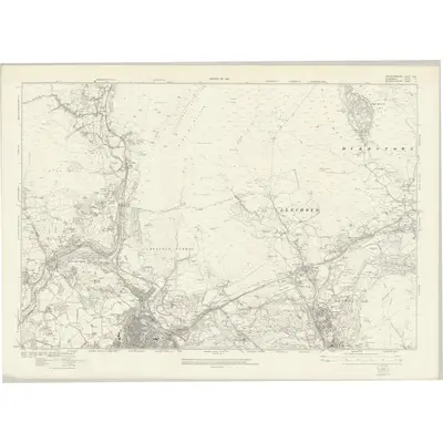 1914 Map of Brecknockshire XLVI, 1922 Print