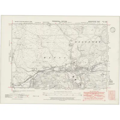 1938 Map of Brecknockshire XLVII.NW, 1946 Print
