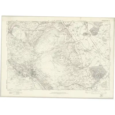 1916 Map of Brecknockshire XLVIII, 1922 Print