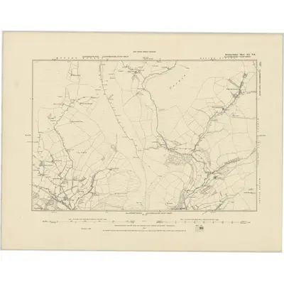 1886 Map of Brecknockshire XX.NE