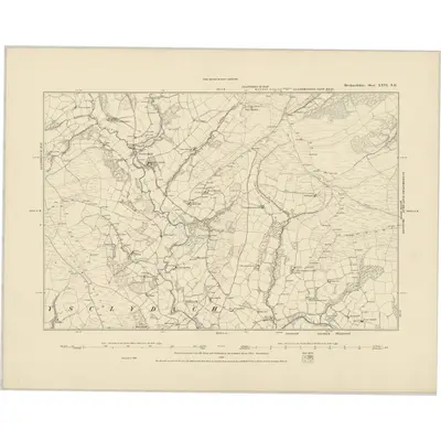 1886 Map of Brecknockshire XXVI.NE