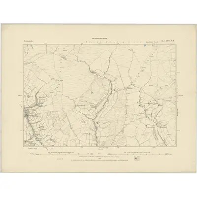 1885 Map of Brecknockshire XXVI.NW