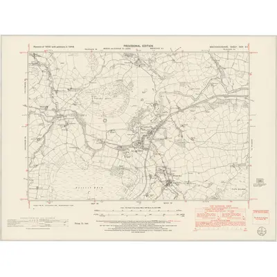 1948 Map of Brecknockshire XXVI.SE, 1953 Print