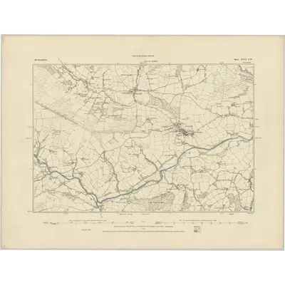 1885 Map of Brecknockshire XXVI.SW