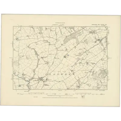 1887 Map of Brecknockshire XXVIII.NW