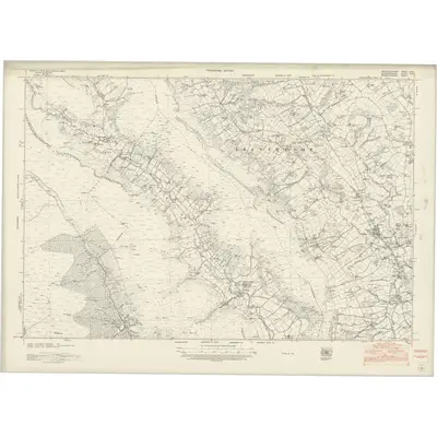 1945 Map of Brecknockshire XXX, 1953 Print
