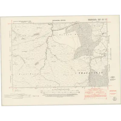 1948 Map of Brecknockshire XXXI.NE, 1953 Print