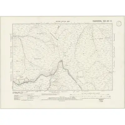 1903 Map of Brecknockshire XXXI.SE, 1946 Print