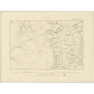 1886 Map of Brecknockshire XXXII.SE