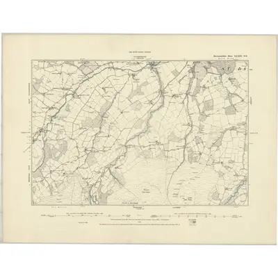 1887 Map of Brecknockshire XXXIII.NE