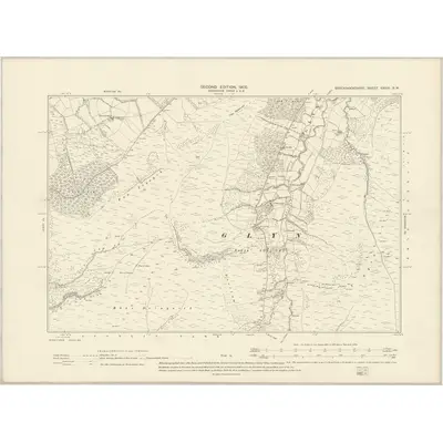 1903 Map of Brecknockshire XXXIII.SW, 1905 Print