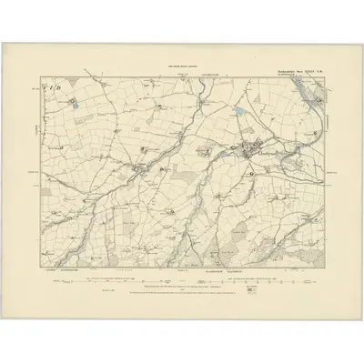 1887 Map of Brecknockshire XXXIV.NW