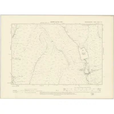 1903 Map of Brecknockshire XXXIX.NE, 1905 Print