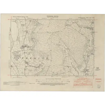 1948 Map of Brecknockshire XXXV.NW, 1953 Print