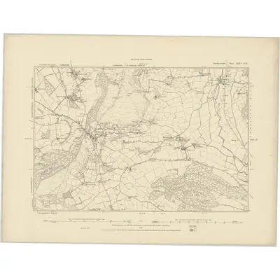 1886 Map of Brecknockshire XXXV.SW