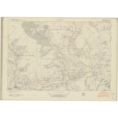 1945 Map of Brecknockshire XXXVI, 1953 Print