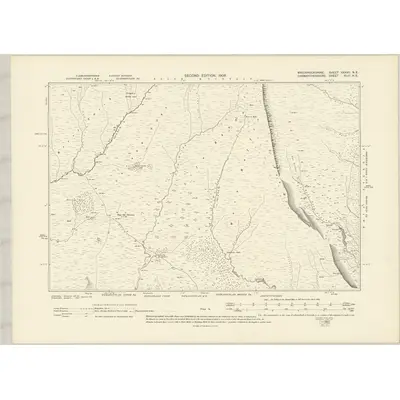1903 Map of Brecknockshire XXXVII.NE, 1906 Print